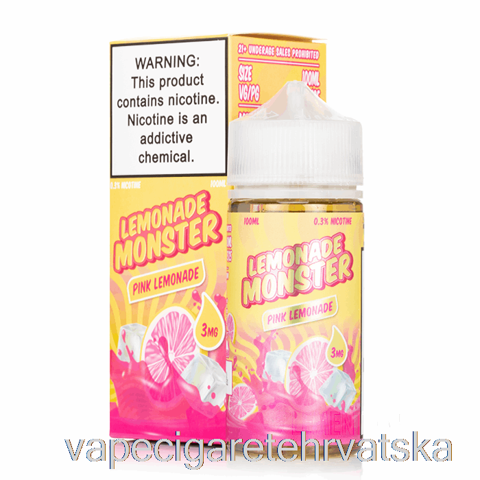 Vape Hrvatska Pink Lemonade - Lemonade Monster - 100ml 3mg